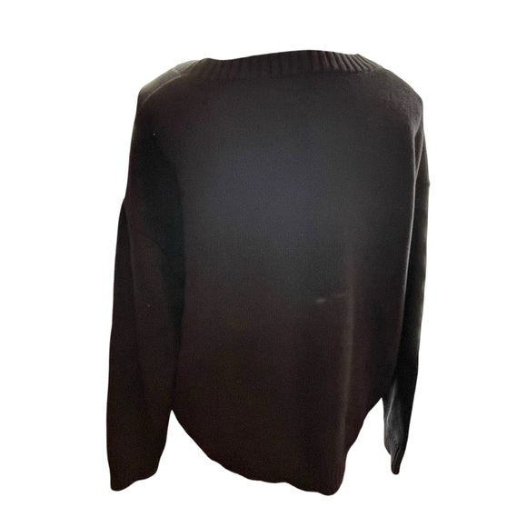 Blue Blush Black Sweater with Flame Heart Design - Picture 2 of 6